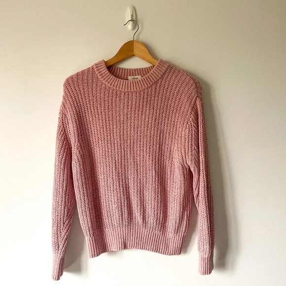 Aritzia  Wilfred Essential Chenille Sweater Light Pink Size XS - Picture 3 of 8